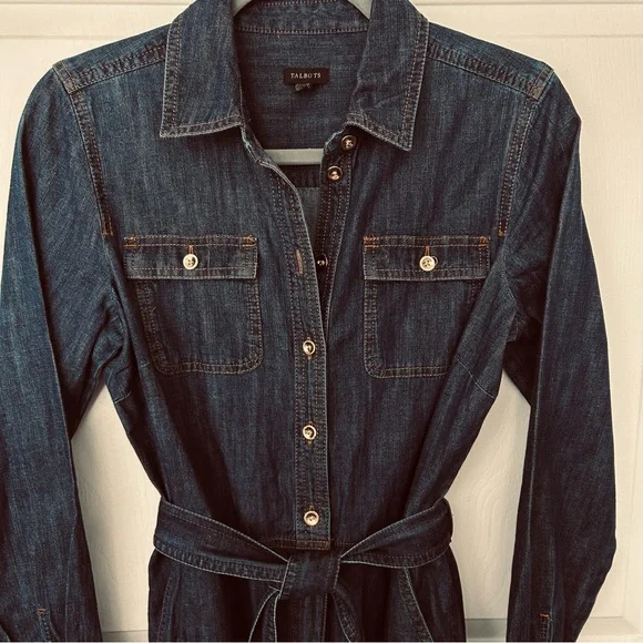Talbots Women’s Denim Jumpsuit Size XS - Picture 3 of 8